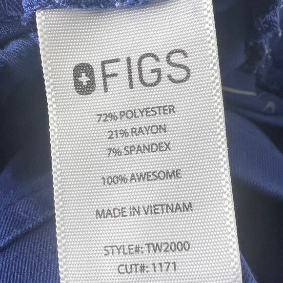 Figs | Technical Collection Blue Skinny Yola Scrub Pants Small TW2000 1171 - Picture 6 of 7